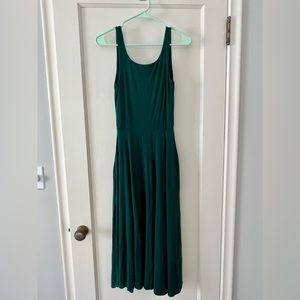 Bohme Dark Green Midi Dress - Like New